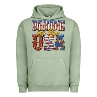 Pigment Oil Green made in the usa Urban Hoodie - texasbilliewilder