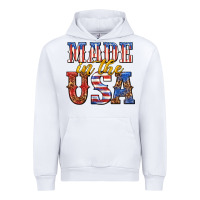 White made in the usa Urban Hoodie - texasbilliewilder