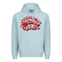 Blue Mist feeling loved valentine's day Premium Hoodie - RanaPortraitStore