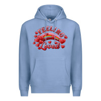Colony Blue feeling loved valentine's day Premium Hoodie - RanaPortraitStore
