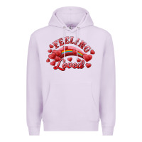 Lilac feeling loved valentine's day Premium Hoodie - RanaPortraitStore