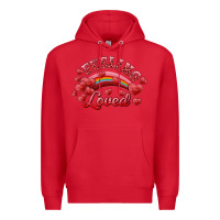 Red feeling loved valentine's day Premium Hoodie - RanaPortraitStore