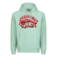 Seafoam feeling loved valentine's day Premium Hoodie - RanaPortraitStore