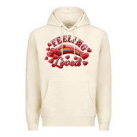 Tofu feeling loved valentine's day Premium Hoodie - RanaPortraitStore
