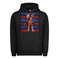 Pigment Black make america cowboy again Urban Hoodie - texasbilliewilder