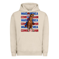 Pigment French Oak make america cowboy again Urban Hoodie - texasbilliewilder