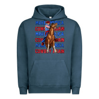 Pigment Midnight Navy make america cowboy again Urban Hoodie - texasbilliewilder