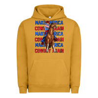 Pigment Peanut Butter make america cowboy again Urban Hoodie - texasbilliewilder