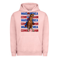 Pigment Salmon make america cowboy again Urban Hoodie - texasbilliewilder