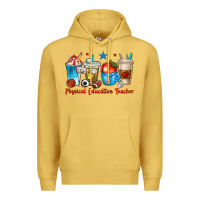 Antique Gold physical education teacher coffee cups Premium Hoodie - texasbilliewilder