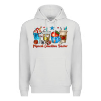 Dove Grey physical education teacher coffee cups Premium Hoodie - texasbilliewilder