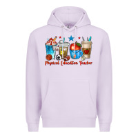 Lilac physical education teacher coffee cups Premium Hoodie - texasbilliewilder