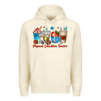 Sandshell physical education teacher coffee cups Premium Hoodie - texasbilliewilder