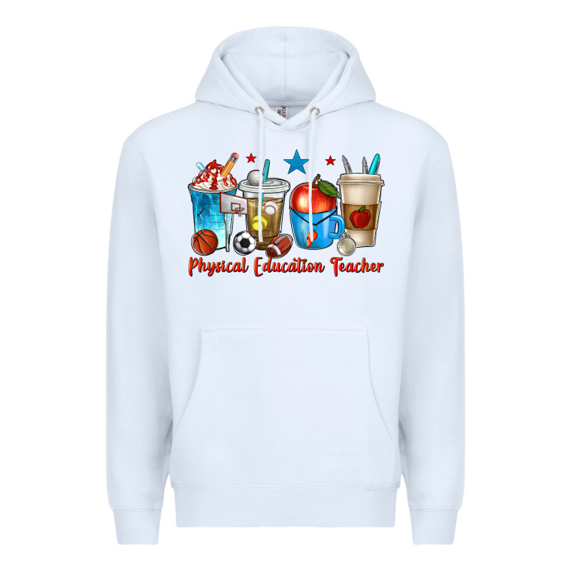 Physical Education Teacher Coffee Cups Premium Hoodie by texasbilliewilder | Teevron