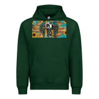Forest Green Blessed cros sunflowers Urban Hoodie - RanaPortraitStore