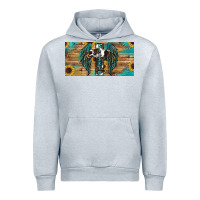 Heather Grey Blessed cros sunflowers Urban Hoodie - RanaPortraitStore