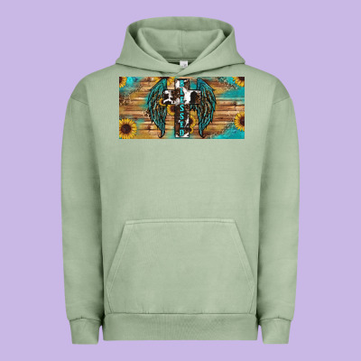 Urban Hoodie Blessed cros sunflowers