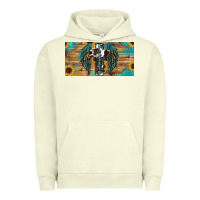 Pigment Pistachio Blessed cros sunflowers Urban Hoodie - RanaPortraitStore
