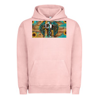 Pigment Salmon Blessed cros sunflowers Urban Hoodie - RanaPortraitStore