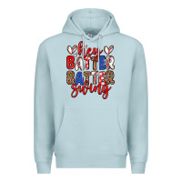 Blue Mist hey batter batter swing Premium Hoodie - Zillion Design Studio