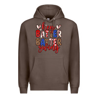 Coffee hey batter batter swing Premium Hoodie - Zillion Design Studio