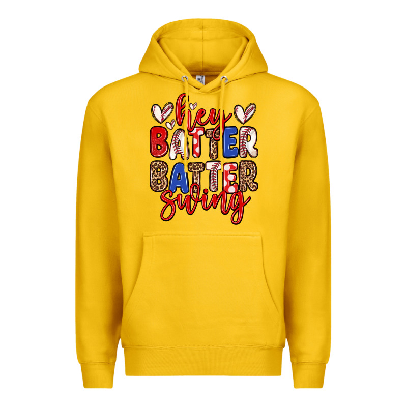 Hey Batter Batter Swing Premium Hoodie by Zillion Design Studio | Teevron