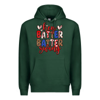 Sports Green hey batter batter swing Premium Hoodie - Zillion Design Studio