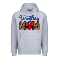 Heather Grey wrestling mom Premium Hoodie - Zillion Design Studio