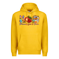 Lemon peace love teach Premium Hoodie - texasbilliewilder