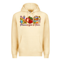Pina Colada peace love teach Premium Hoodie - texasbilliewilder