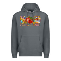Rock peace love teach Premium Hoodie - texasbilliewilder