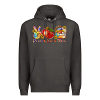 Smoke peace love teach Premium Hoodie - texasbilliewilder