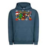 Pigment Midnight Navy christmas crew Urban Hoodie - Zillion Design Studio