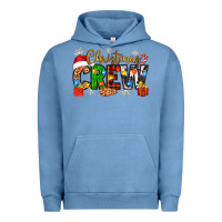 Pigment Pebble Blue christmas crew Urban Hoodie - Zillion Design Studio