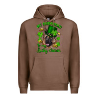 Chestnut st.patrick's day my shepherd is my lucky charm Premium Hoodie - RanaPortraitStore