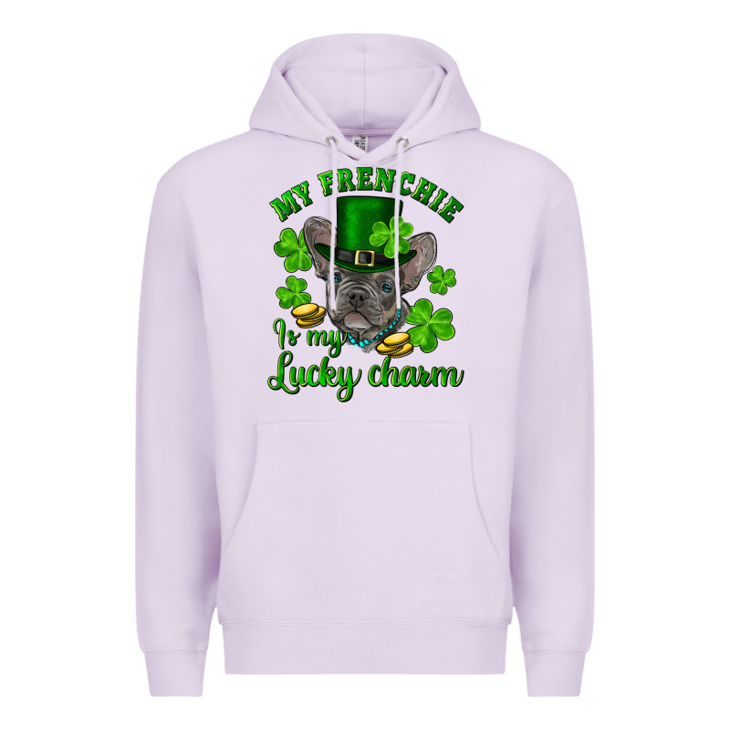 St.patrick's Day My French Bulldog Is My Lucky Charm Premium Hoodie by RanaPortraitStore | Teevron
