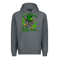 Rock st.patrick's day my french bulldog is my lucky charm Premium Hoodie - RanaPortraitStore