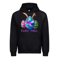 Black easter bunny ear eggs easter vibes Urban Hoodie - RanaPortraitStore