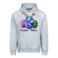 Heather Grey easter bunny ear eggs easter vibes Urban Hoodie - RanaPortraitStore