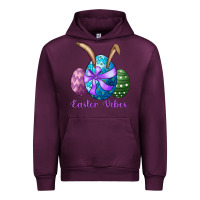 Mauve Wine easter bunny ear eggs easter vibes Urban Hoodie - RanaPortraitStore