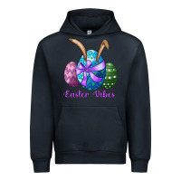 Navy easter bunny ear eggs easter vibes Urban Hoodie - RanaPortraitStore