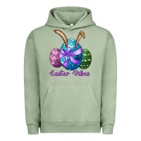 Pigment Oil Green easter bunny ear eggs easter vibes Urban Hoodie - RanaPortraitStore