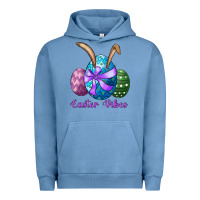Pigment Pebble Blue easter bunny ear eggs easter vibes Urban Hoodie - RanaPortraitStore
