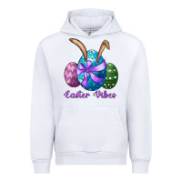 White easter bunny ear eggs easter vibes Urban Hoodie - RanaPortraitStore