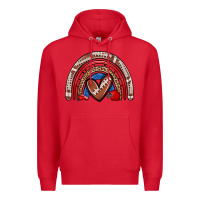 Red football rainbow Premium Hoodie - Zillion Design Studio