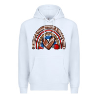 White football rainbow Premium Hoodie - Zillion Design Studio