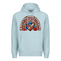 Blue Mist football rainbow Premium Hoodie - Zillion Design Studio
