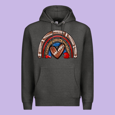Football Rainbow Premium Hoodie Designed By Zillion Design Studio