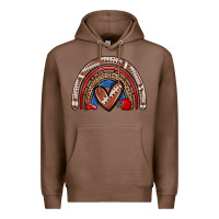 Chestnut football rainbow Premium Hoodie - Zillion Design Studio