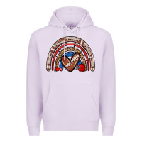 Lilac football rainbow Premium Hoodie - Zillion Design Studio